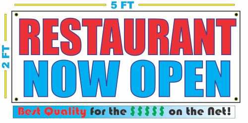 RESTAURANT NOW OPEN Banner Sign NEW Larger Size Best Quality for the $$$