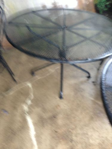 3 Commercial Wrought Iron Outdoor Cafe Tables &amp; 12 Chairs