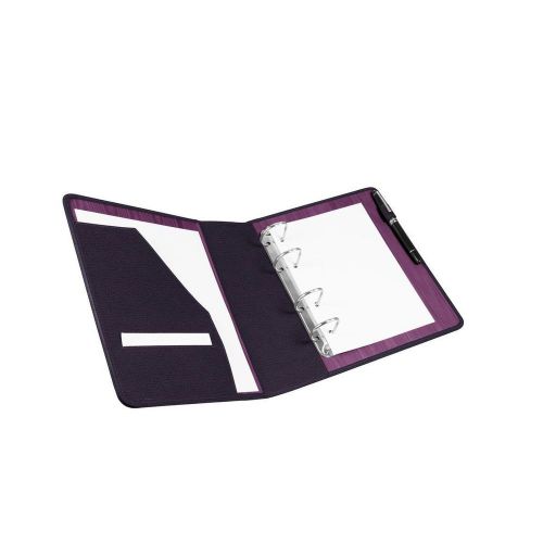 LUCRIN - A5 binder - Granulated Cow Leather - Purple