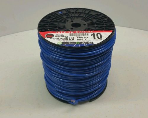 THHN #10 AWG BLUE. STRANDED COPPER WIRE 500&#039; FT FEET NEW