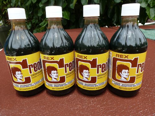 Cuban CREOLINA  Coal Tar Deodorant Cleaner  4 Bottles  16oz Animal Quarters