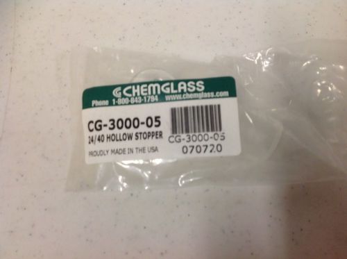 NEW Chemglass 24/40 Pennyhead Hollow Stopper pn CG-3000-05