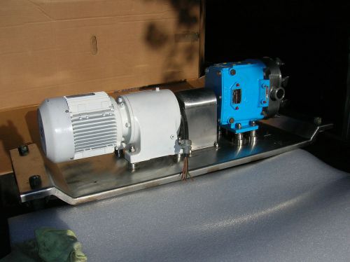 MODEL 30 WAUKESHA CHERRY-BURRELL SANITARY POSITIVE DISPLACEMENT PUMP WITH DRIVE