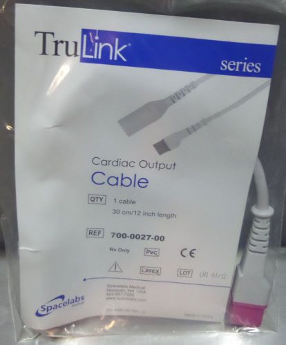 SPACELABS Tru-Link Cardiac Output Cable 700-0027-00