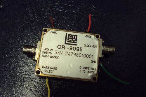 1-qty  nice sma  gold microwave  cti  cr-9095  9.95328 ghz or 10.664 ghz. for sale