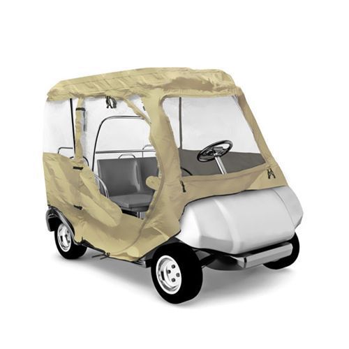 PYLE PCVGFYM70 PROTECTIVE COVER FOR GOLF YAMAHA CART (TAN COLOR)