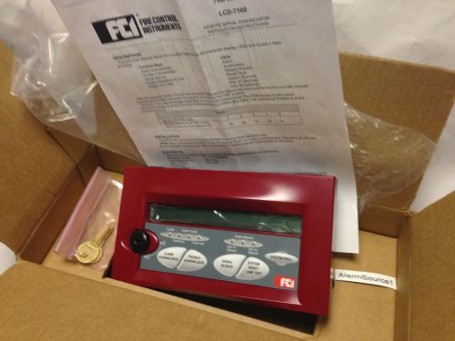 Lcd-7100 &#034;new&#034; lcd display remote annunciator fci gamewell 1100-0399 e-3 panel for sale