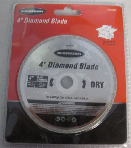 WARRIOR 69656 Continuous Rim Dry Cut Masonry Diamond Blade NIB FREE SHIPPING
