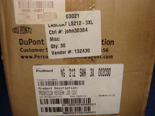 Dupont Proshield Nexgen Lab Coat 3XL NG212SWH3X00300