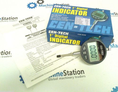 Cen-tech 0-1&#034; / 0-25mm digital indicator .0005&#034; / .01mm graduations #93295 for sale
