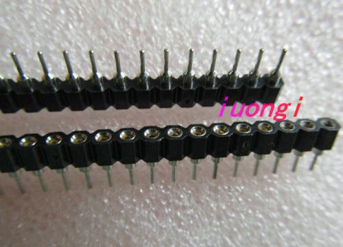 20pcs Straight Single Row 40Pins 2.54mm Round Female Pin Header Round Hole