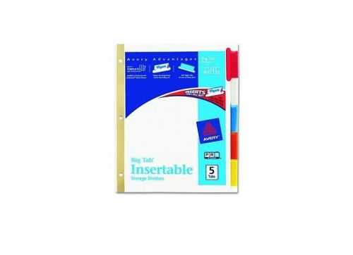 Avery 11121 Worksaver Big Tab Dividers Multicolor Tabs Letter 5 Tabs Per Set