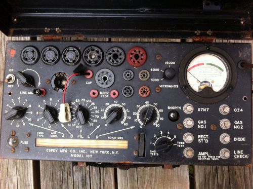 Vintage Epsey 105 Vacuum Tube Tester for Parts or Repair