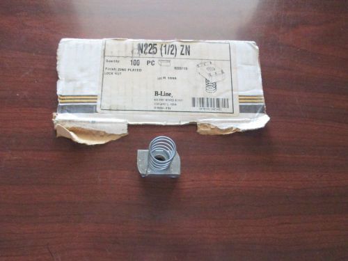 B-line n225 1/2-13 spring lock nut finish ss6l stainless - lot of 50 - new for sale