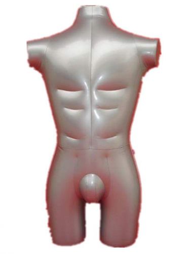 New Male 3/4 Body Uniform Fashion Display Inflatable Torso Mannequin Dummy Model