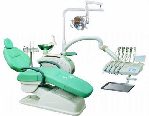 Computer Controlled Dental Unit Chair FDA CE Approved AL-398HF Soft Leather