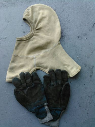 Firefighter gloves and nomex hood for sale