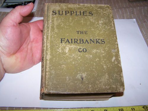 Old fairbanks co. supply catalog callahan hit miss gas engine scale oiler wow! for sale