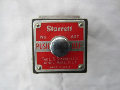 STARRETT # 657 Magnetic Base Indicator Holder (Base only)