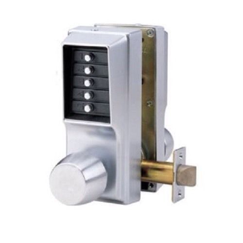 Kaba EE1011/EE1011-26D Simplex Double-Sided Pushbutton Lock Brushed Chrome
