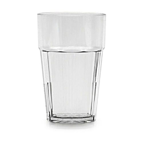 SET OF 12 CUPS 10 OZ RESTAURANT TUMBLER POLYCARBONATE CLEAR UNBREAKABLE GLASS