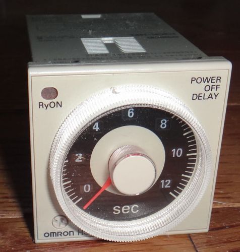 Omron analog timer power off delay h3cr-h8l lot 03314m range 0.05 to 12 sec new for sale