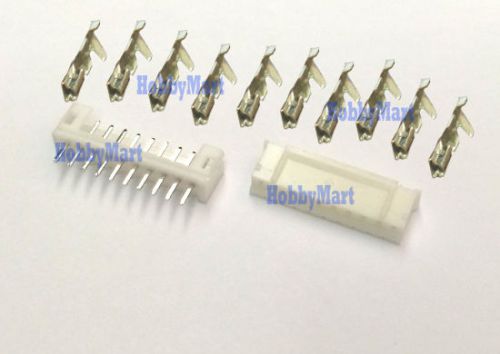 JST PH 2.0mm 10-Pin Male Female Connector plug with crimps x 50 Sets