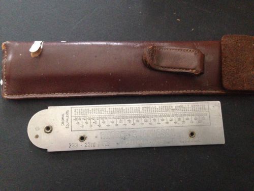 Rhodes &amp; Jamieson Oakland CA Executive Stainless Steel Pocket Pal Ruler