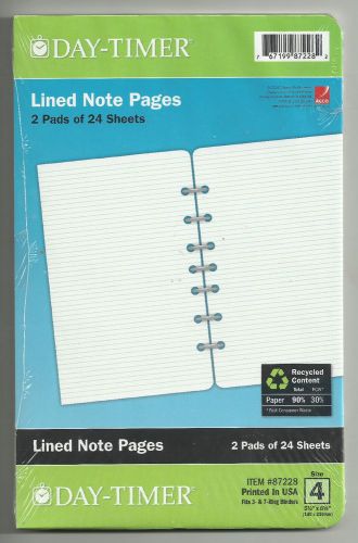 Day-Timer Lined Note Pads for Organizer