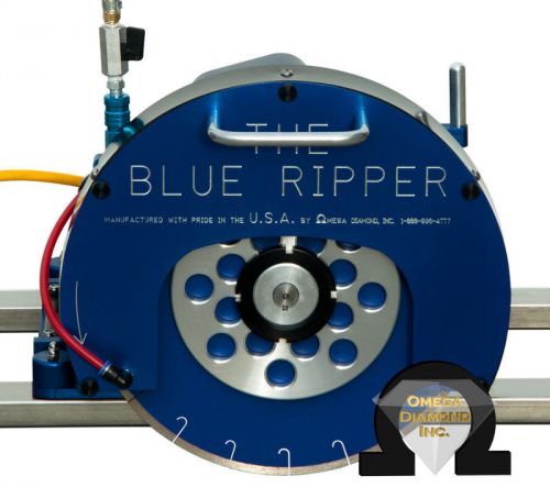 3HP Blue Ripper Sr™ Rail Saw for Granite, Marble, and more - with 7 &amp; 13ft rails