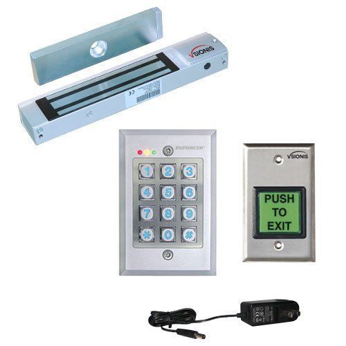 FPC-5098 One door Access Control outswinging door 300lbs Electromagnetic lock wi