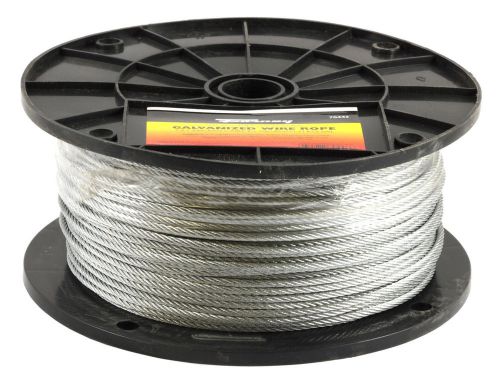 Forney 70446 wire rope, galvanized aircraft cable, 500-feet-by-1/8-inch for sale