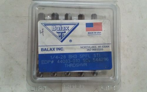 1/4 -28  BH3 SPFL STI  HELICOIL THREADSHAVER BALAX  TAPS  5 PCS