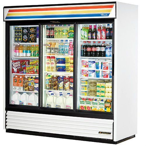 Tru mfg 3 sliding glass door cooler refrigerator brand new model gdm-69 save$$$ for sale