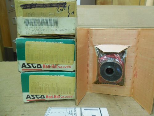 Asco red hat solenoid coil 099-216-1-d 0992161d lot of 3 new for sale