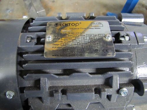 Echtop 1.5 HP Motor 230/460 Volt Industrial 3 Phase BL3-AL-TF-56C-4-B-D-1.5