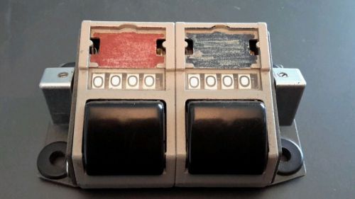Veeder root vary tally totalizer 4 digit 2 totalizers ganged mechanical counter