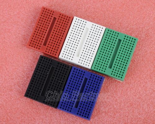 5pcs 5 colors White+Red+Black+Blue+Green Breadboard SYB-170 Tie-point Solderless