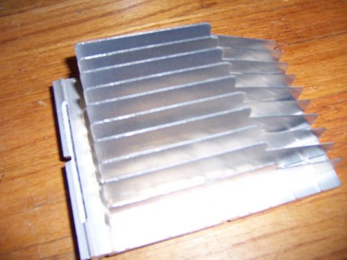large square flat-bottom aluminum heatsink heat sink 6.5&#034; x 5&#034; x 2&#034;