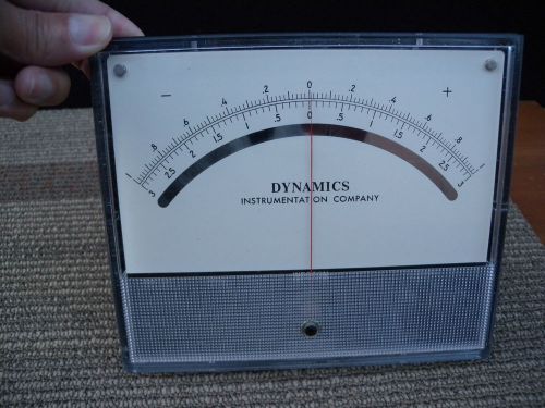 1 dynamics instrumentation company + or - center dc voltage meter. w/tested.