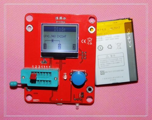 LCR-T5 LCD Transistor Tester Capacitance ESR Meter Diode Triode MOS LCR NPN