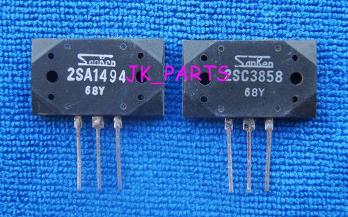 1pair(2pcs) 2SA1494 &amp; 2SC3858 SANKEN Transistor A1494 &amp; C3858
