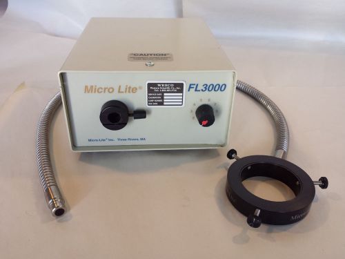 Microlite FL3000 w/ Fiber Optic Ring Light
