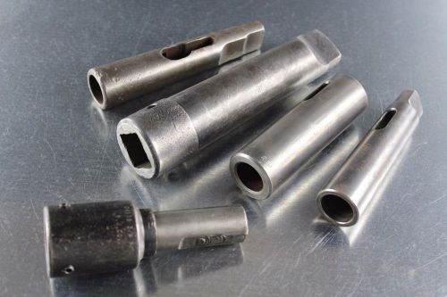 Morse taper &amp; drill adapter sleeves straight shank &amp; morse taper large size 5mt for sale