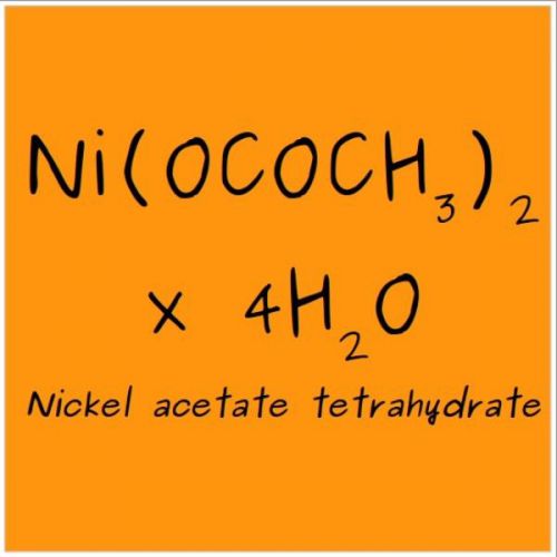 Nickel (II) acetate tetrahydrate, pure reagent 50g, CAS 6018-89-9