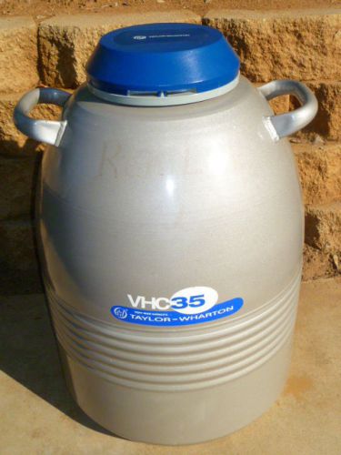 Taylor Wharton VHC 35 Dewar 35 liter LN2 Refrigerator Tank Cryogenics Semen