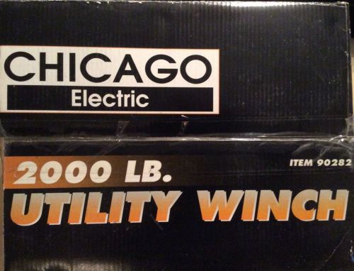 Chicago Electric/ Harbor Freight Electric Winch Hoist 2000 Lb.
