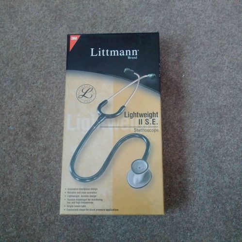 3M Littmann Lightweight II S.E. Stethoscope BNIB Black 28&#034;