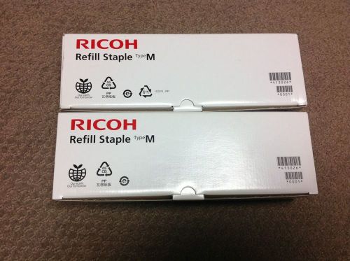 Ricoh Refill Staple Type M Lot Of 2 Full Boxes EDP Code 413026 No. 1201R-AM