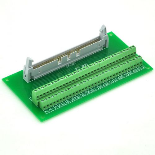 IDC64 2x32 Pins 0.1&#034; Male Header Breakout Board, Terminal Block, Connector.